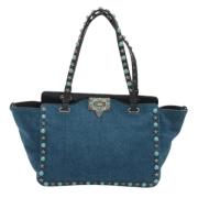 Pre-owned Denim handbags Valentino Vintage , Blue , Dames