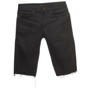 Pre-owned Denim bottoms Yves Saint Laurent Vintage , Black , Dames