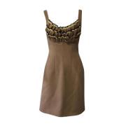 Pre-owned Wool dresses Prada Vintage , Brown , Dames