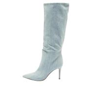 Pre-owned Denim boots Gianvito Rossi Pre-owned , Blue , Dames
