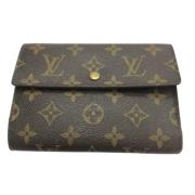 Pre-owned Canvas wallets Louis Vuitton Vintage , Brown , Dames