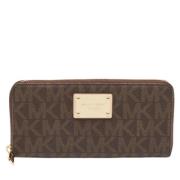 Pre-owned Coated canvas wallets Michael Kors Pre-owned , Brown , Dames