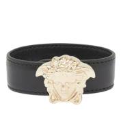 Pre-owned Leather bracelets Versace Pre-owned , Black , Dames