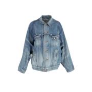 Pre-owned Denim outerwear Balenciaga Vintage , Blue , Dames