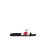 Slides met logo Dsquared2 , Black , Heren