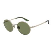 Matte Light Gold/Green Sunglasses AR 6142 Giorgio Armani , Yellow , He...