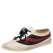 Pre-owned Leather sneakers Gucci Vintage , White , Dames