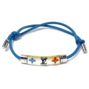 Pre-owned Fabric bracelets Louis Vuitton Vintage , Blue , Dames