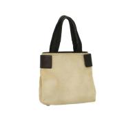 Pre-owned Canvas handbags Prada Vintage , Beige , Dames