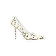 Pre-owned Leather heels Jimmy Choo Pre-owned , Beige , Dames