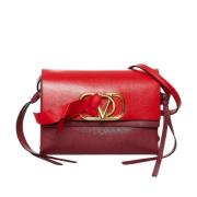 Pre-owned Leather shoulder-bags Valentino Vintage , Red , Dames