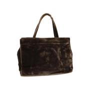Pre-owned Velvet handbags Prada Vintage , Brown , Dames