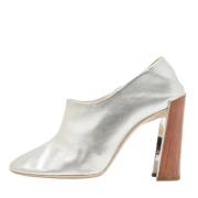 Pre-owned Leather heels Stella McCartney Pre-owned , Gray , Dames