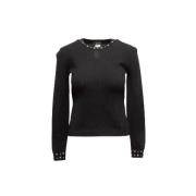 Pre-owned Wool tops Versace Pre-owned , Black , Dames