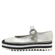 Pre-owned Leather flats Marc Jacobs Pre-owned , Gray , Dames