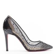 Pre-owned Mesh heels Christian Louboutin Pre-owned , Black , Dames