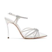 Elegante Juweel Sandaal met Strbandjes Casadei , White , Dames