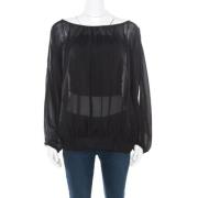 Pre-owned Silk tops Marc Jacobs Pre-owned , Black , Dames