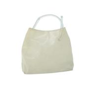 Pre-owned Leather handbags Prada Vintage , White , Dames
