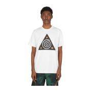 Grafische Print Spiral T-shirt P.a.m. , White , Heren
