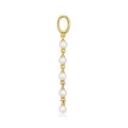 Parel Hoop Charme Hanger Sif Jakobs Jewellery , Yellow , Dames