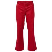 Pre-owned Cotton bottoms Moschino Pre-Owned , Red , Dames