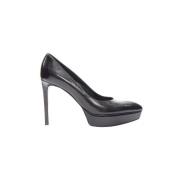 Pre-owned Leather heels Yves Saint Laurent Vintage , Black , Dames