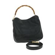 Pre-owned Leather gucci-bags Gucci Vintage , Black , Dames
