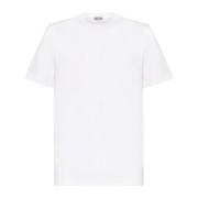 Wit Katoenen T-shirt Model Zg380 Zanone , White , Heren