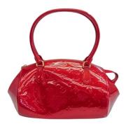 Pre-owned Leather shoppers Louis Vuitton Vintage , Red , Dames