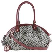 Pre-owned Canvas shoulder-bags Gucci Vintage , Gray , Dames