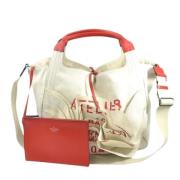 Pre-owned Canvas totes Valentino Vintage , Beige , Dames