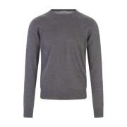 Round-neck Knitwear Fedeli , Gray , Heren