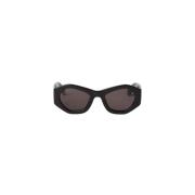 Vierkante zonnebril met 3D-logo Ambush , Black , Dames