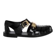 Jelly Sandals Moschino , Black , Dames