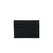 Pre-owned Leather wallets Gucci Vintage , Black , Dames