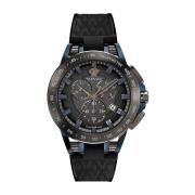 Stijlvol Quartz Horloge, Grijze Kast, Zwarte Siliconen Band Versace , ...