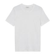Linnen T-shirt relaxed Marc O'Polo , White , Dames