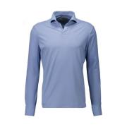 Hyper Stretch Polo Longsleeve Shirt John Miller , Blue , Heren