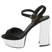 Pre-owned Fabric sandals Dolce & Gabbana Pre-owned , Black , Dames