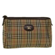 Pre-owned Cotton clutches Burberry Vintage , Beige , Dames