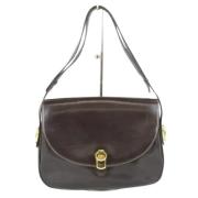 Pre-owned Leather shoulder-bags Gucci Vintage , Brown , Dames