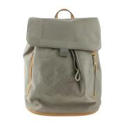Pre-owned Leather backpacks Louis Vuitton Vintage , Beige , Dames