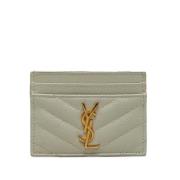 Pre-owned Leather wallets Yves Saint Laurent Vintage , White , Dames