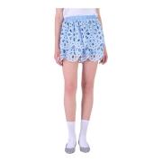 Bloemen Cutout Ruffle Minirok Silvian Heach , Blue , Dames