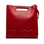 Pre-owned Leather handbags Gucci Vintage , Red , Dames