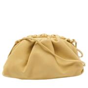 Pre-owned Leather pouches Bottega Veneta Vintage , Yellow , Dames