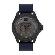 Blauw Nylon Band Kwarts Horloge Timberland , Black , Heren