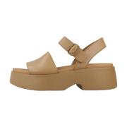 Stijlvolle platte sandalen Camper , Brown , Dames