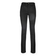 Regular Fit Jeans - Blauw Saint Laurent , Black , Dames